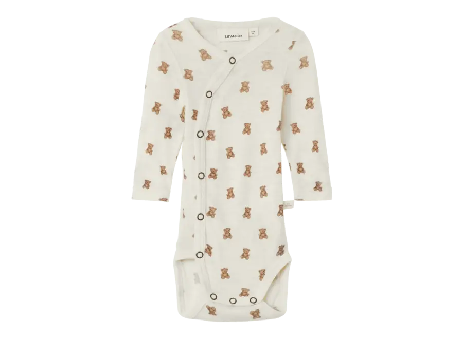 Nalu wol/modal wrap  body - Turtledove melange