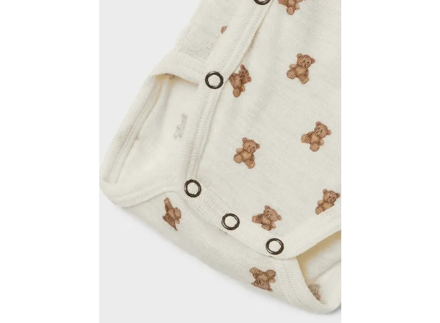 Nalu wol/modal wrap  body - Turtledove melange