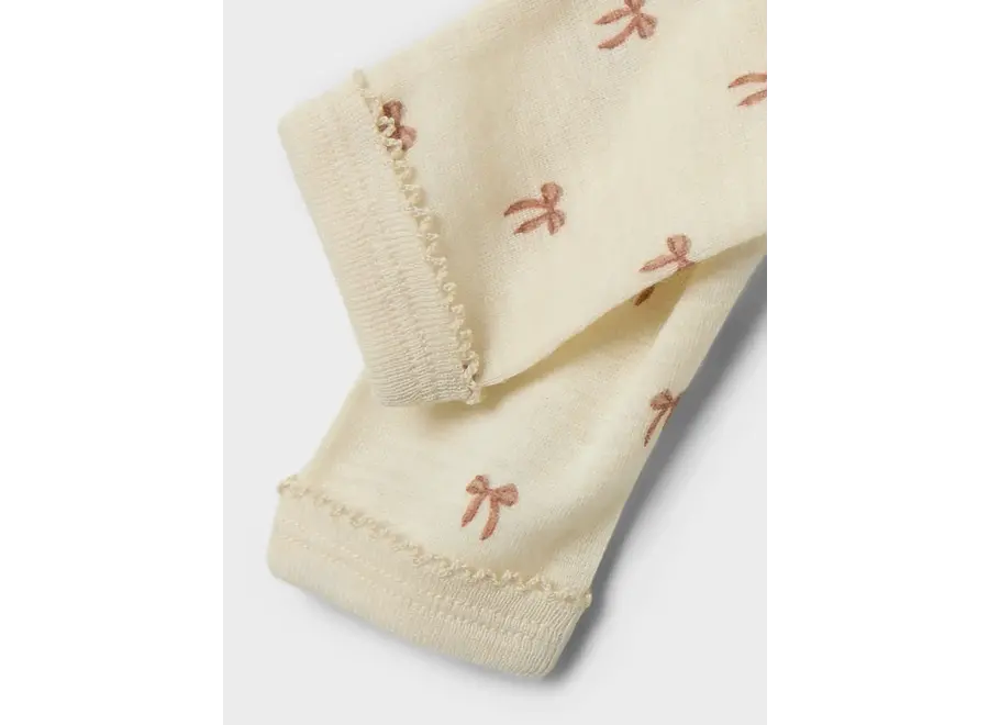 Nalu wol/modal slim legging - Turtledove melange