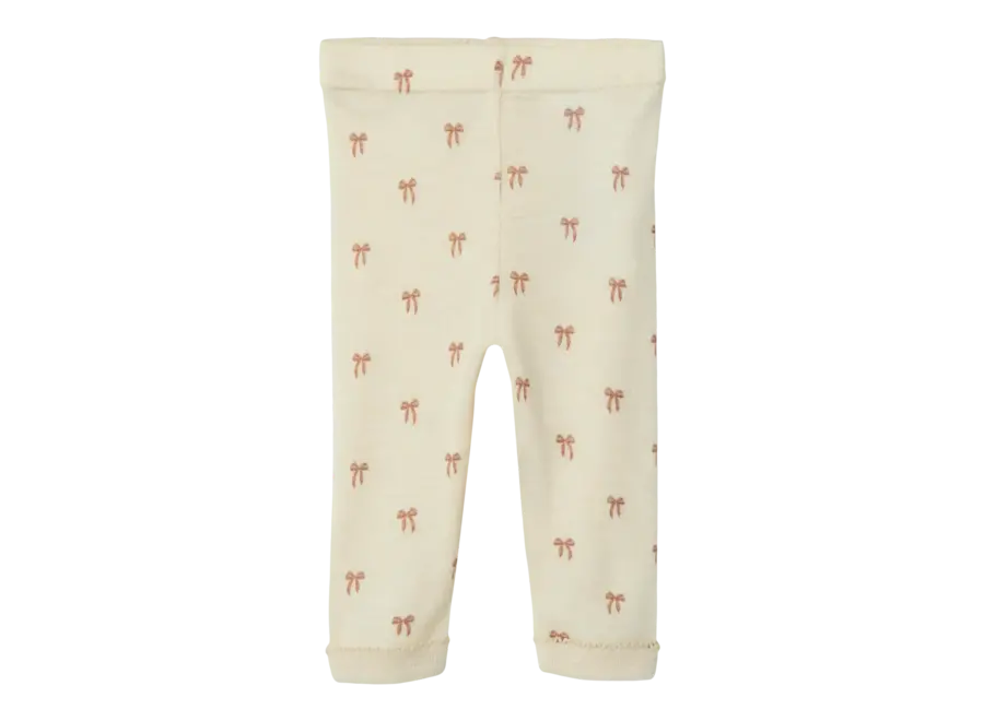 Nalu wol/modal slim legging - Turtledove melange