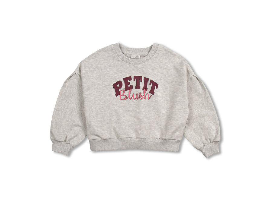Easy sweater logo - Grey melange