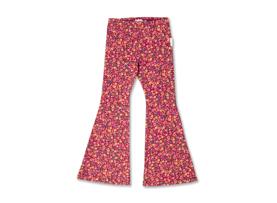 Bowie flared pants - Winter flowers