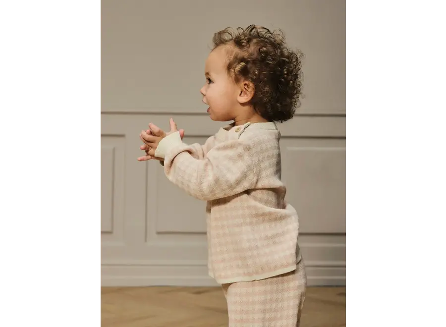 Nadie LS loose knit - Cameo rose