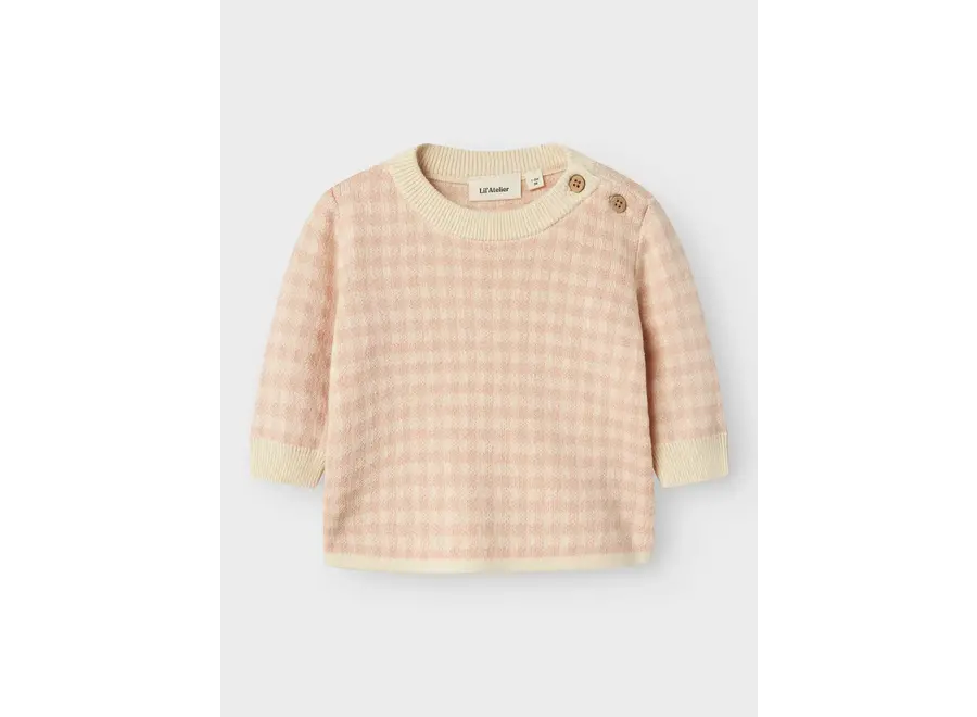 Nadie LS loose knit - Cameo rose