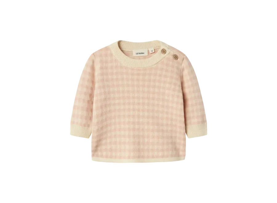 Nadie LS loose knit - Cameo rose