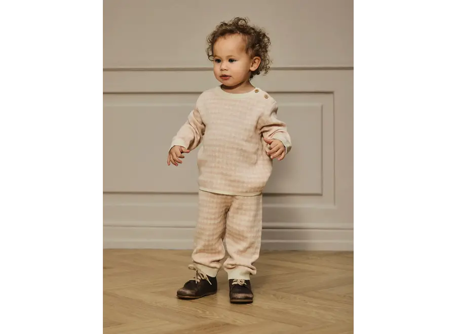 Nadie knit pants - Cameo rose