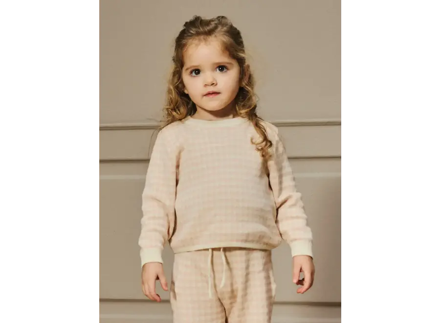 Nadie LS loose knit - Cameo rose