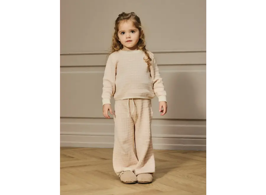 Nadie LS loose knit - Cameo rose