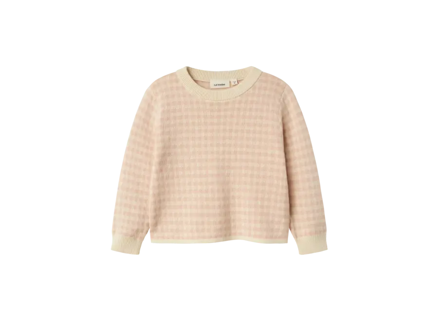 Nadie LS loose knit - Cameo rose