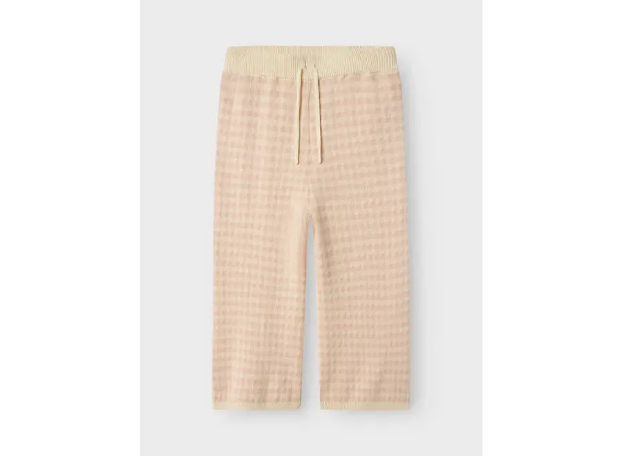 Nadie wide knit pants - Cameo rose