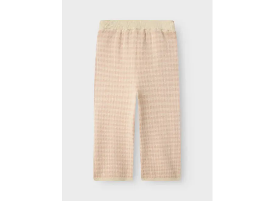 Nadie wide knit pants - Cameo rose
