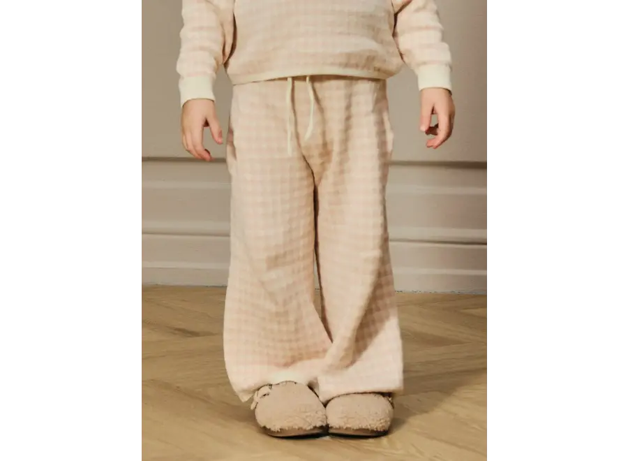 Nadie wide knit pants - Cameo rose