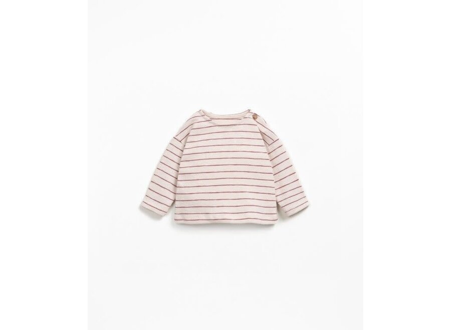 Striped rib flamé ls - Amora