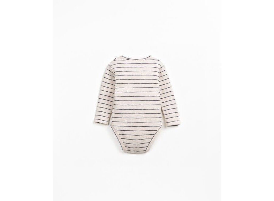 Striped rib flamé body - Grafite