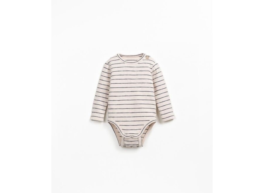 Striped rib flamé body - Grafite