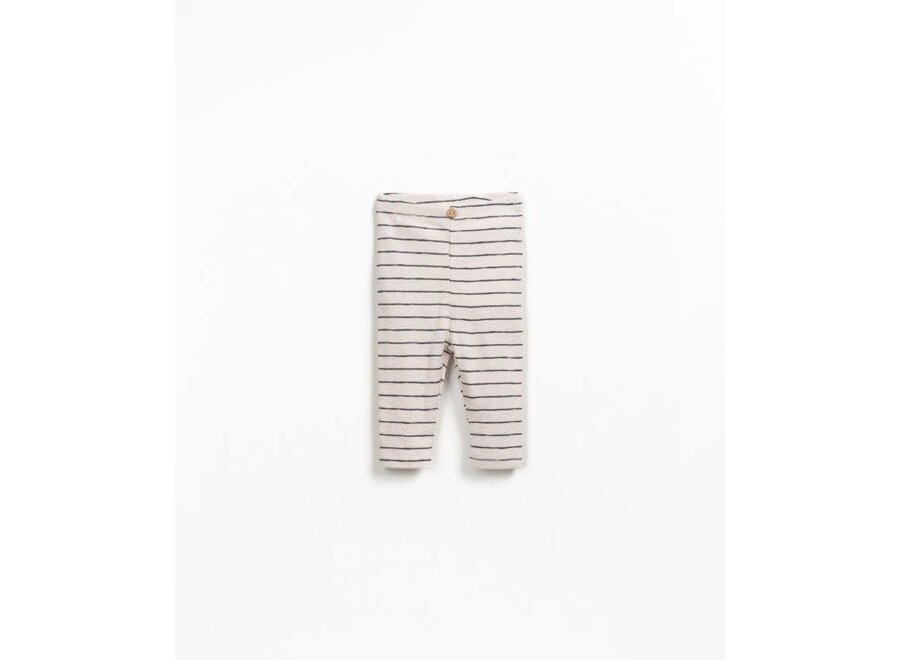 Striped rib flamé legging - Grafite