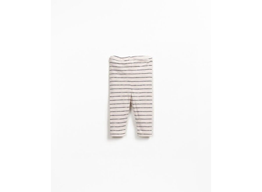 Striped rib flamé legging - Grafite