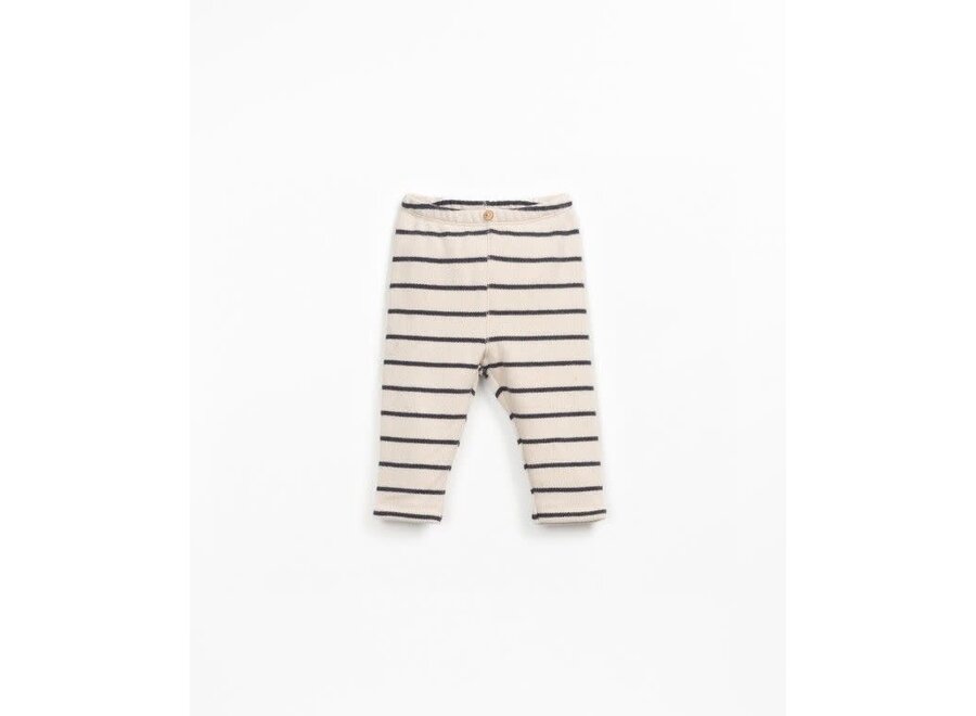 Striped jersey leggings - Grafite