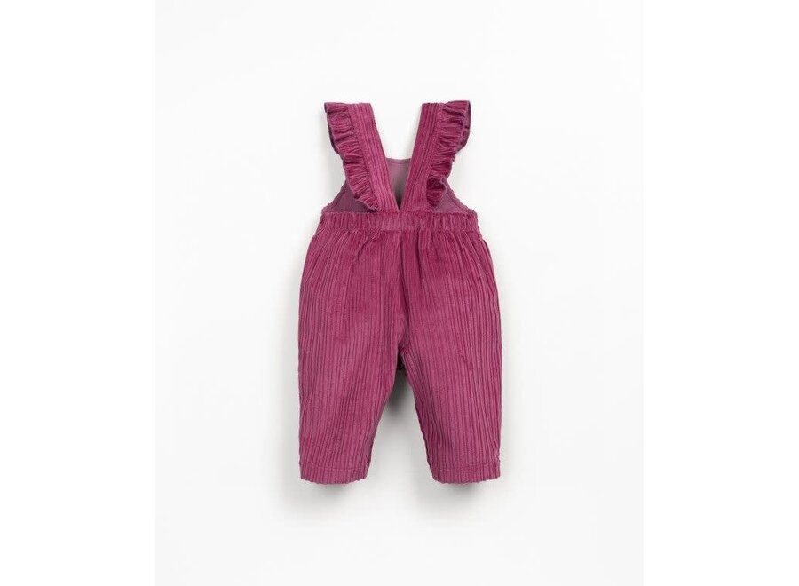 Corduroy jumpsuit - Beetroot