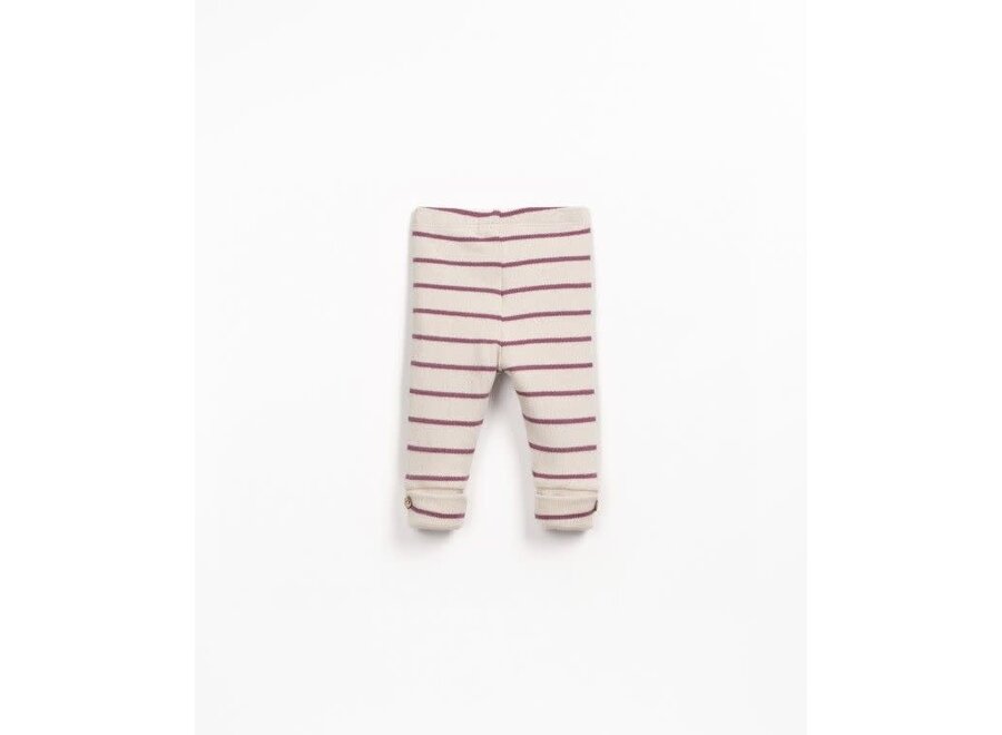 Striped jersey leggings - Amora