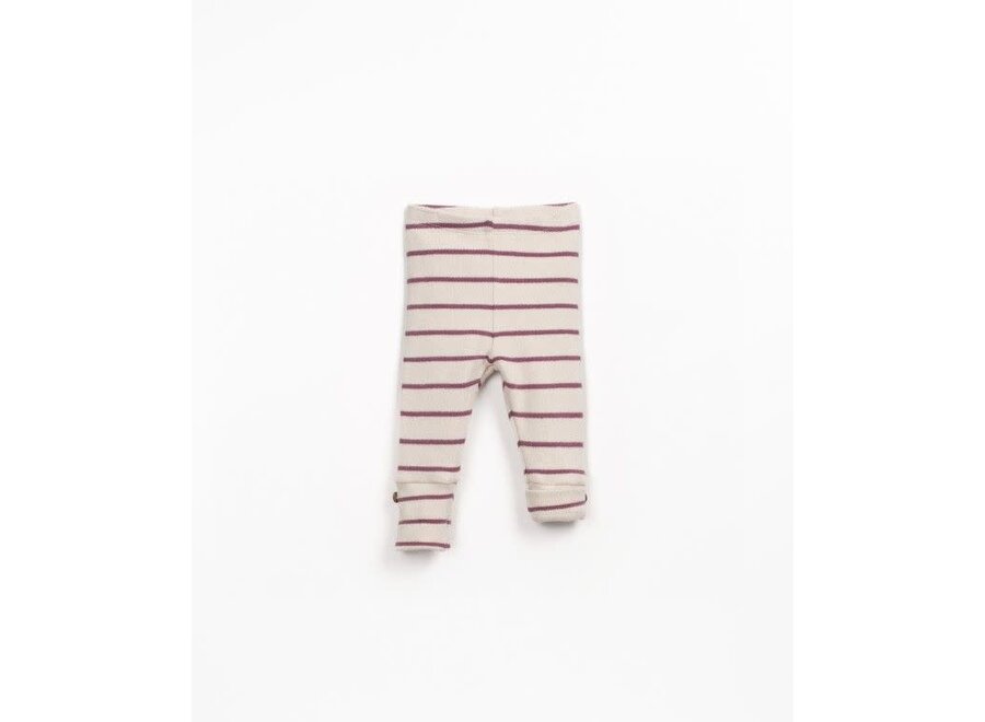 Striped jersey leggings - Amora