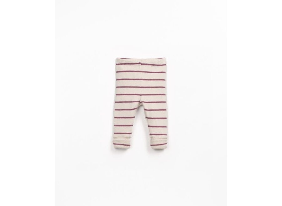 Striped jersey leggings - Amora