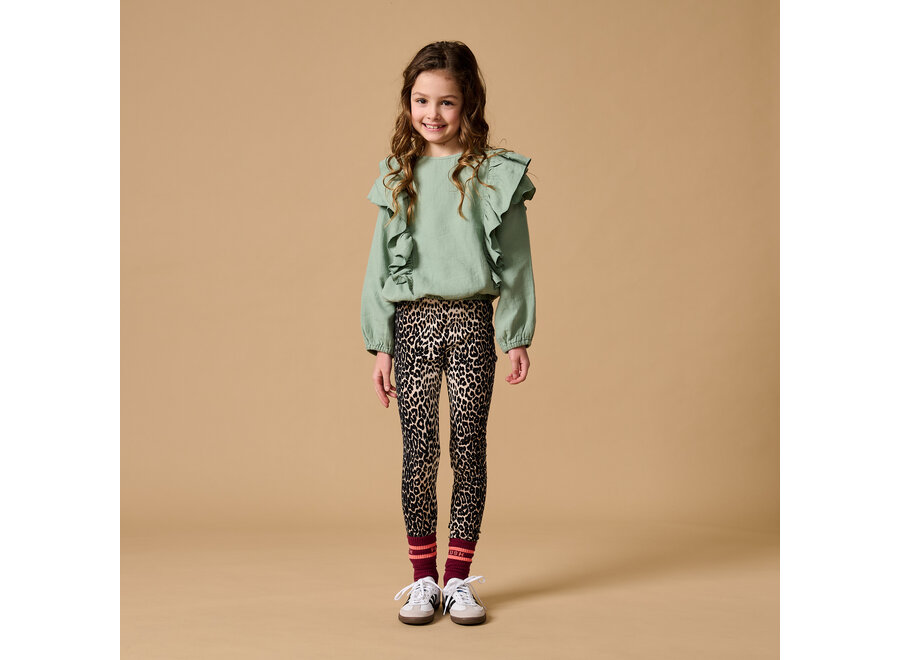 Ruffle blouse - Iceberg green