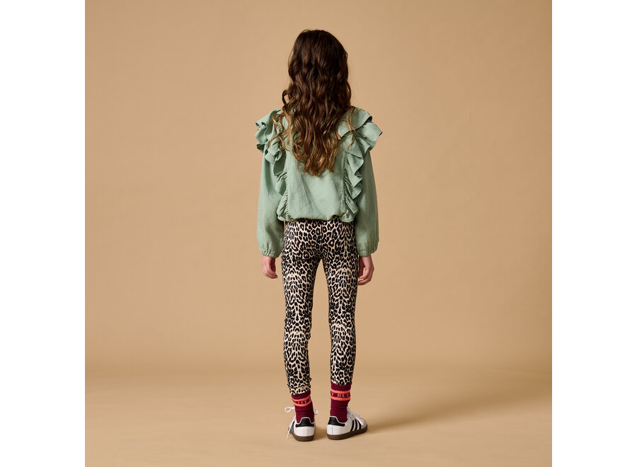 Ruffle blouse - Iceberg green