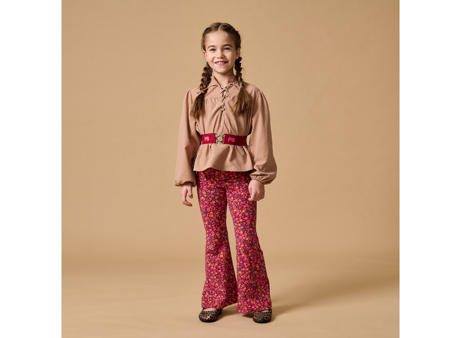 Bowie flared pants - Winter flowers