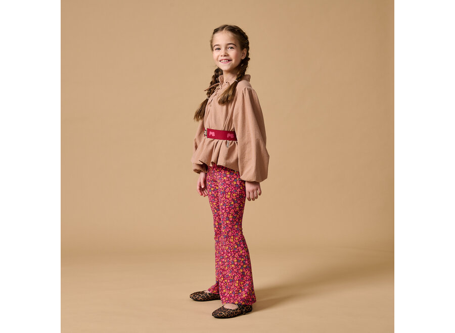 Bowie flared pants - Winter flowers