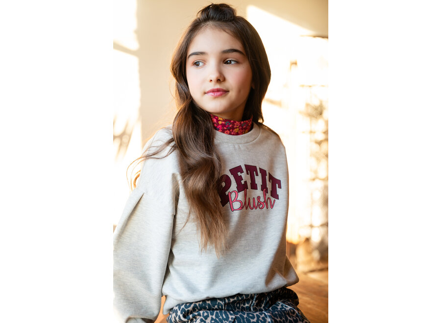 Easy sweater logo - Grey melange