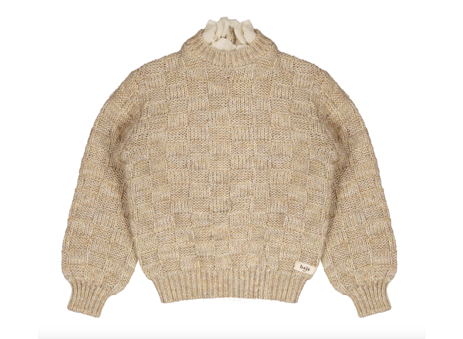 Velan knit sweater - Sand multicolor