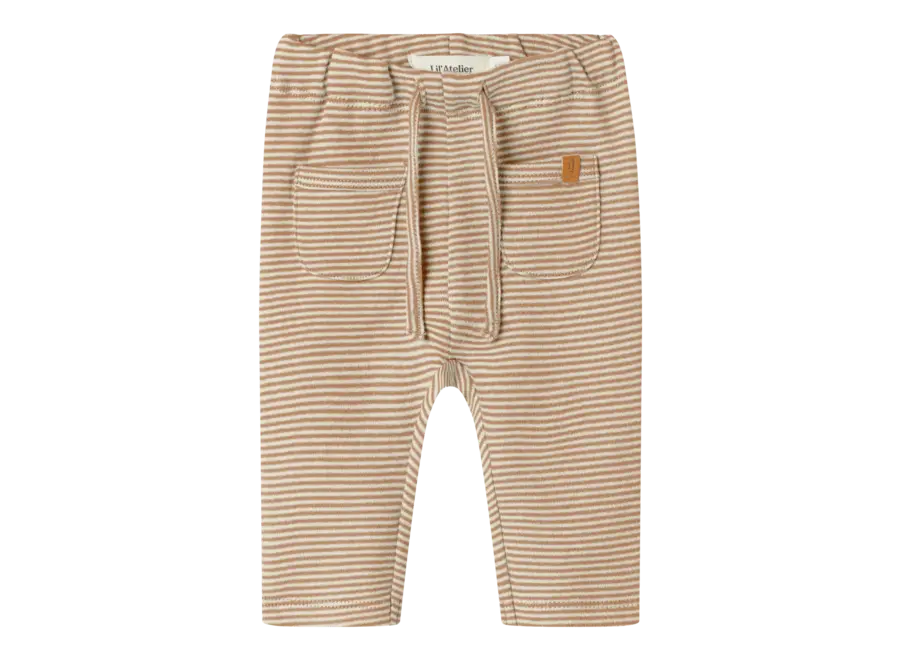 Ohio loose pants - Sepia stripes
