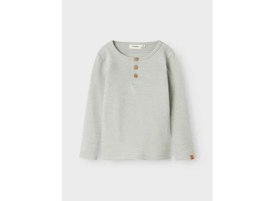 Ohio LS slim top - Pigeon stripes