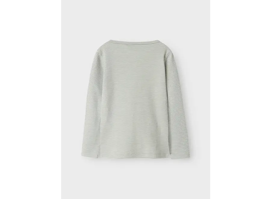 Ohio LS slim top - Pigeon stripes