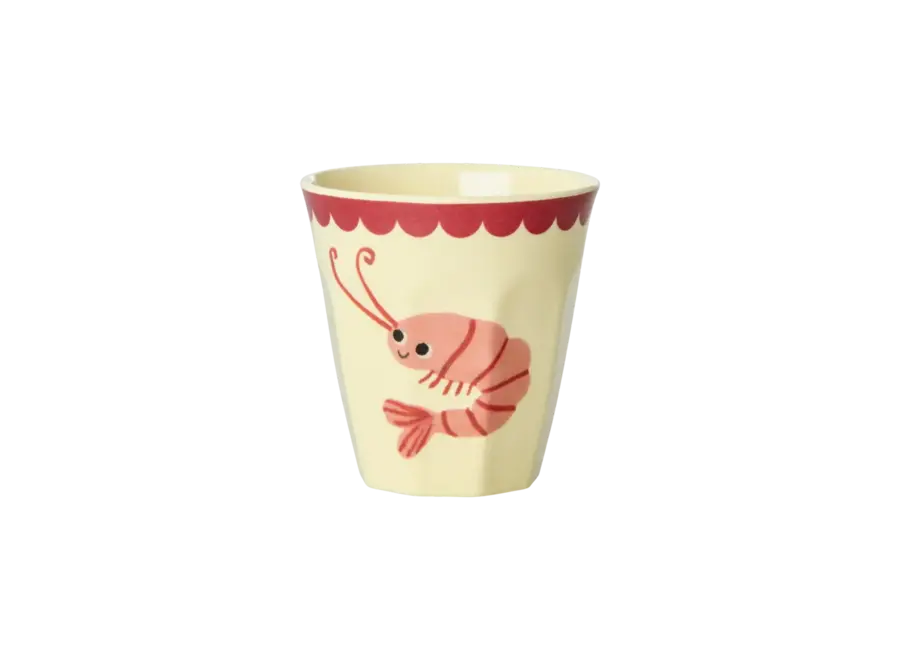 Petits gobelets set small (6) - Ocean print/ Coral