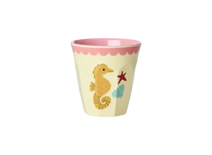 Petits gobelets set small (6) - Ocean print/ Coral
