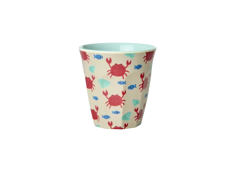 Petits gobelets set small (6) - Ocean print/ Blue