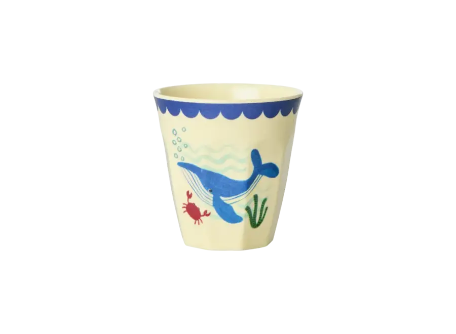 Petits gobelets set small (6) - Ocean print/ Blue