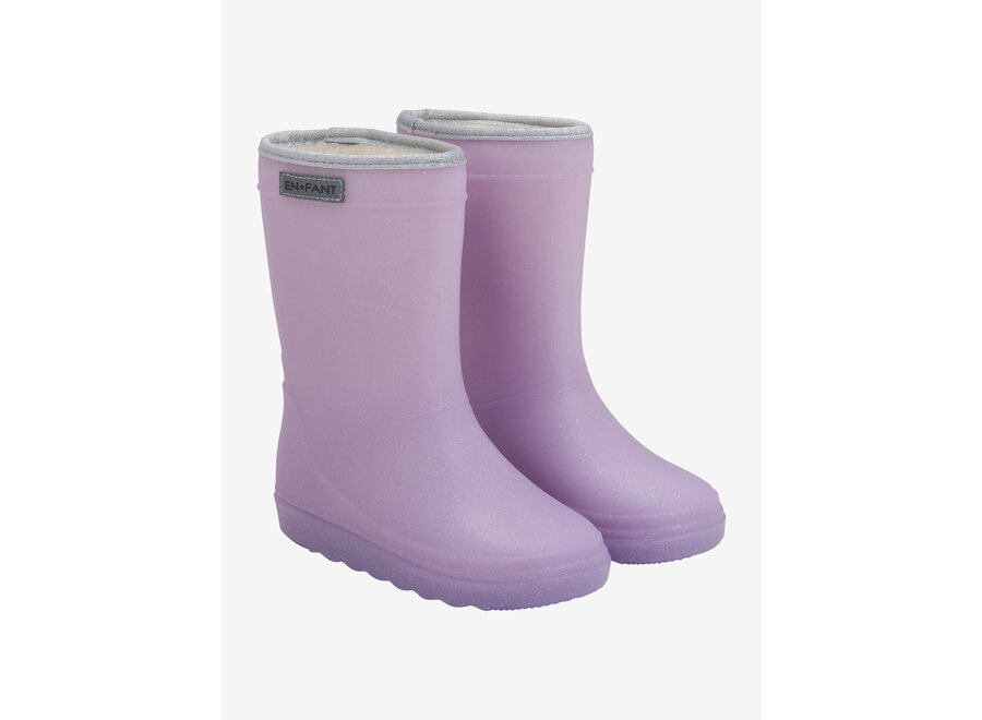 Thermo boots glitter - Lavender