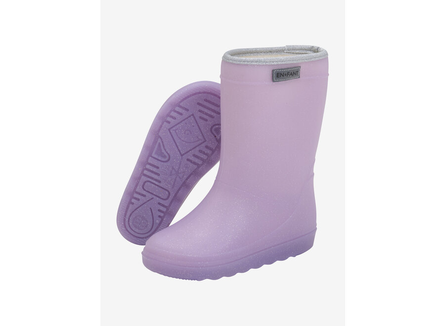 Thermo boots glitter - Lavender