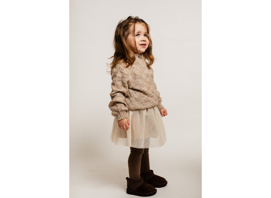 Velan knit sweater - Sand multicolor