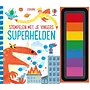 Stempelen met je vinger - Superhelden (4+)