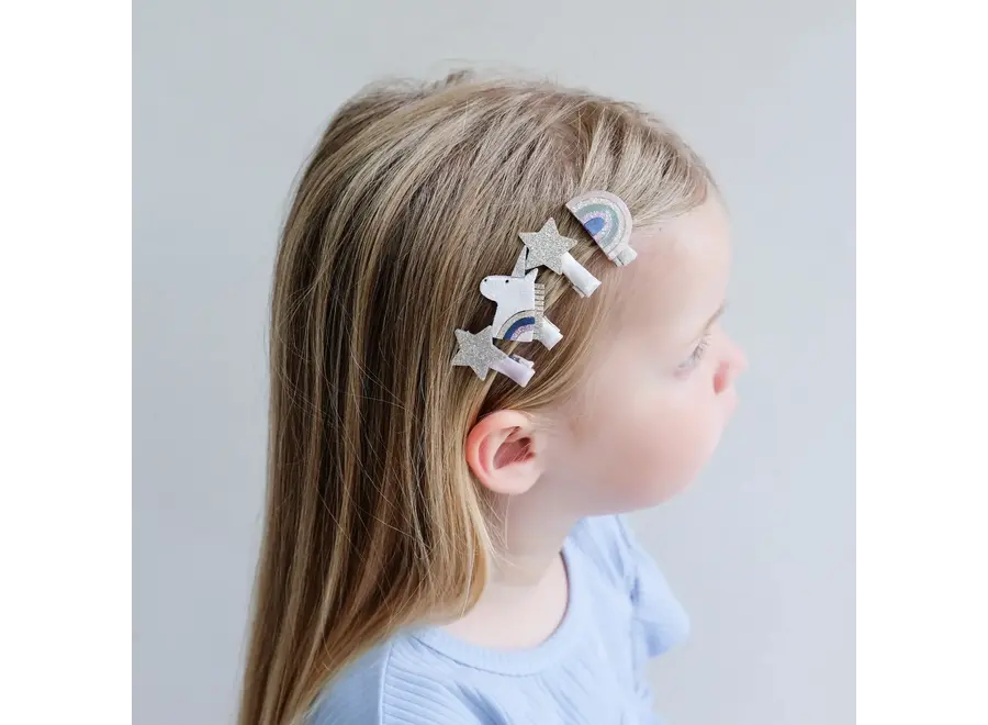 Celeste unicorn mini clips