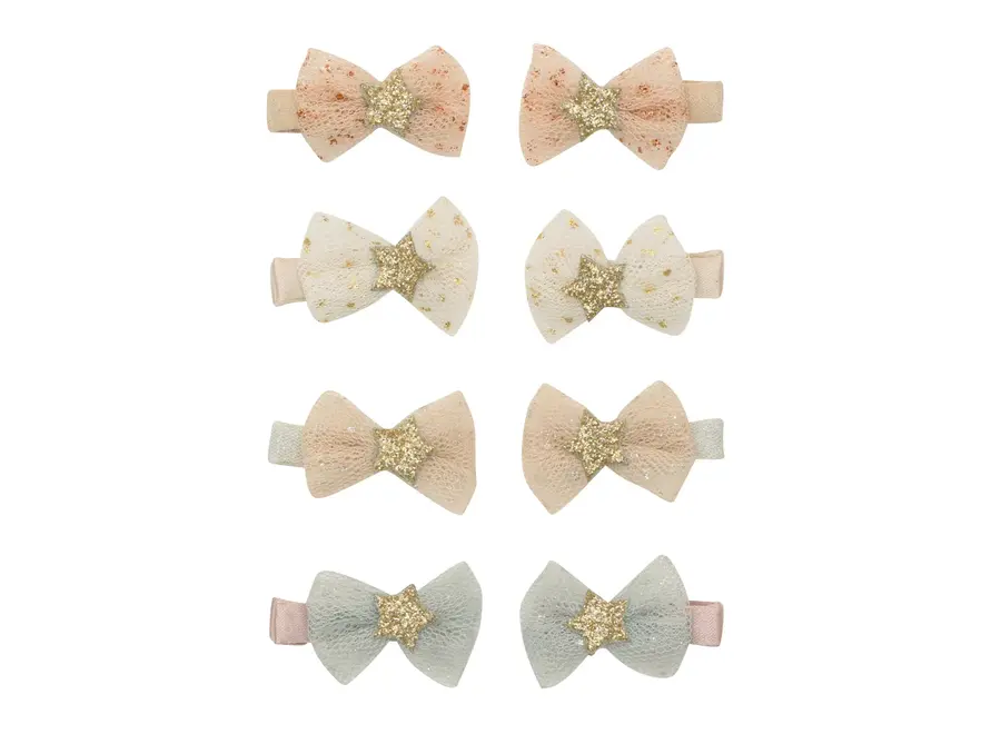Tutu bow mini clips