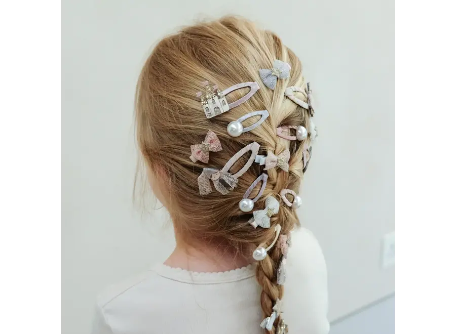 Tutu bow mini clips