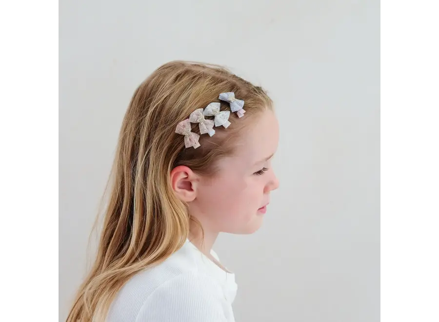 Tutu bow mini clips