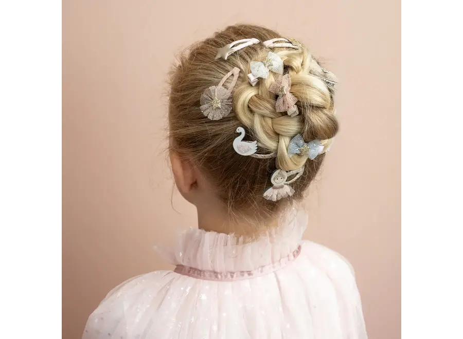 Tutu bow mini clips