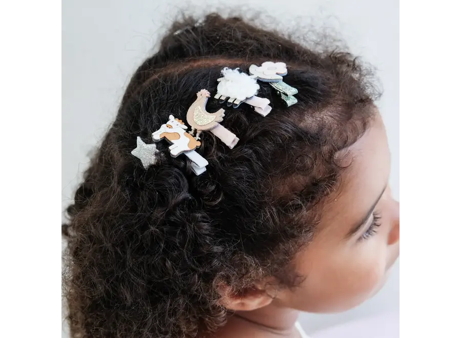 Farm animal mini clips