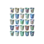 Letterbekers - Sterrenprint/ blauw